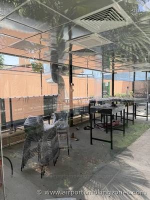 Smoking area at Bangalore (BLR) airport — Good news, the open air smoking area after security on ground floor near D 20+ gates is going to…