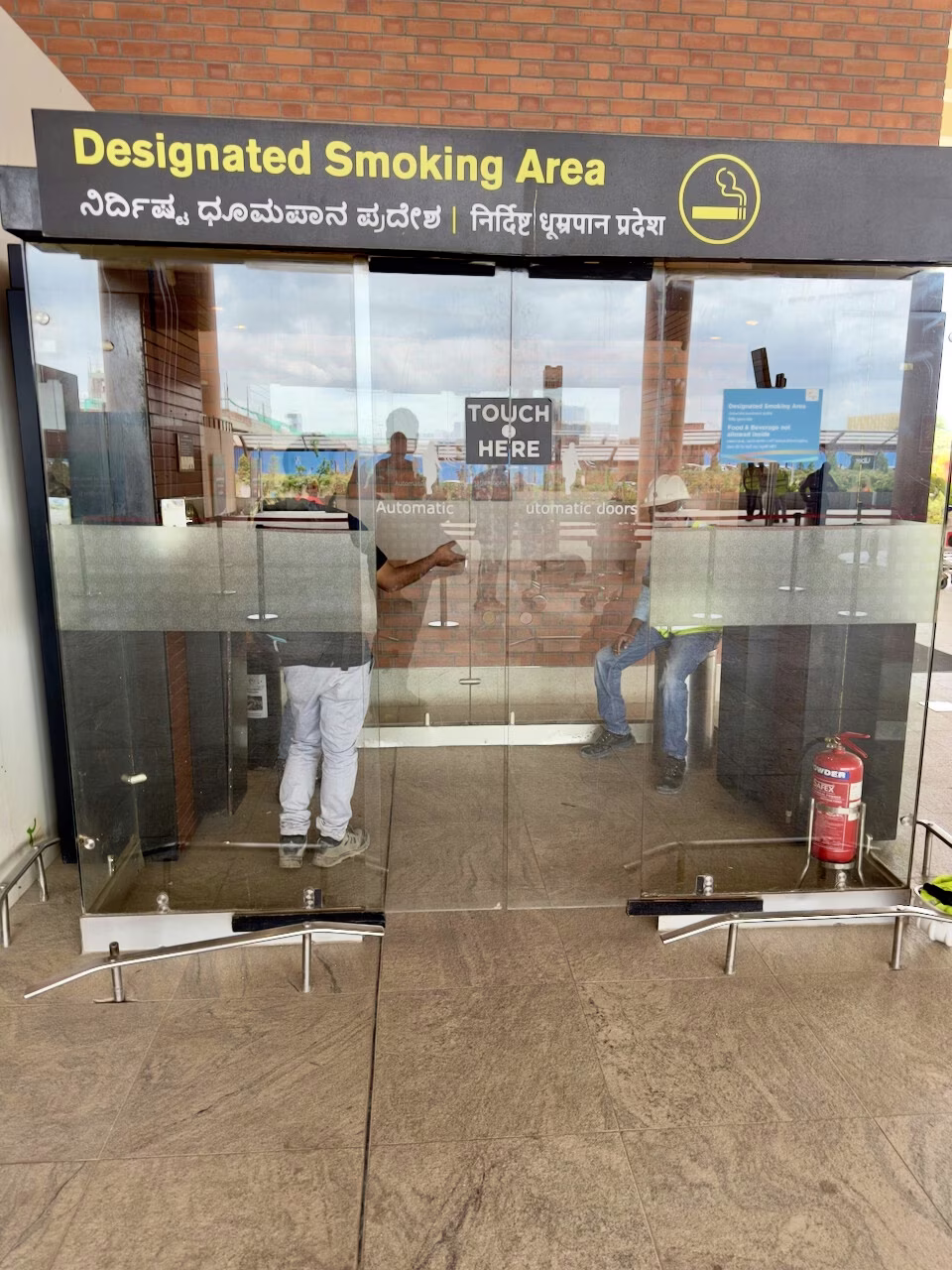 Outside T2 Arrival Bangalore - Near Taxi Stand